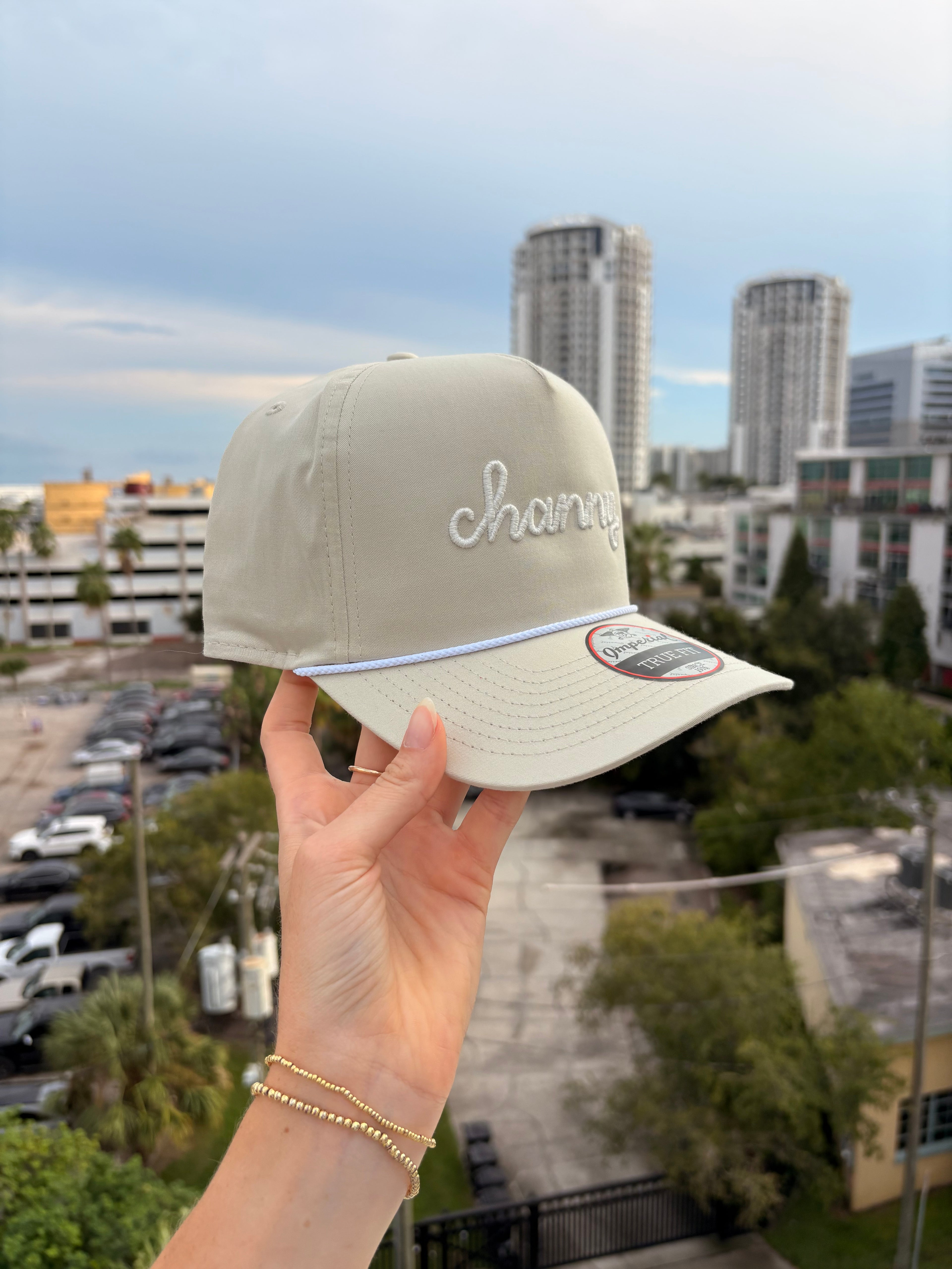 Cream Channy Puff Hat